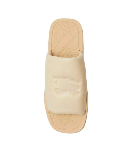 Unisex Adult Ekd Lambs Leather Sliders Beige Burberry