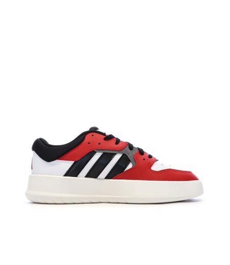 Baskets blanc/rouge homme adidas court 24