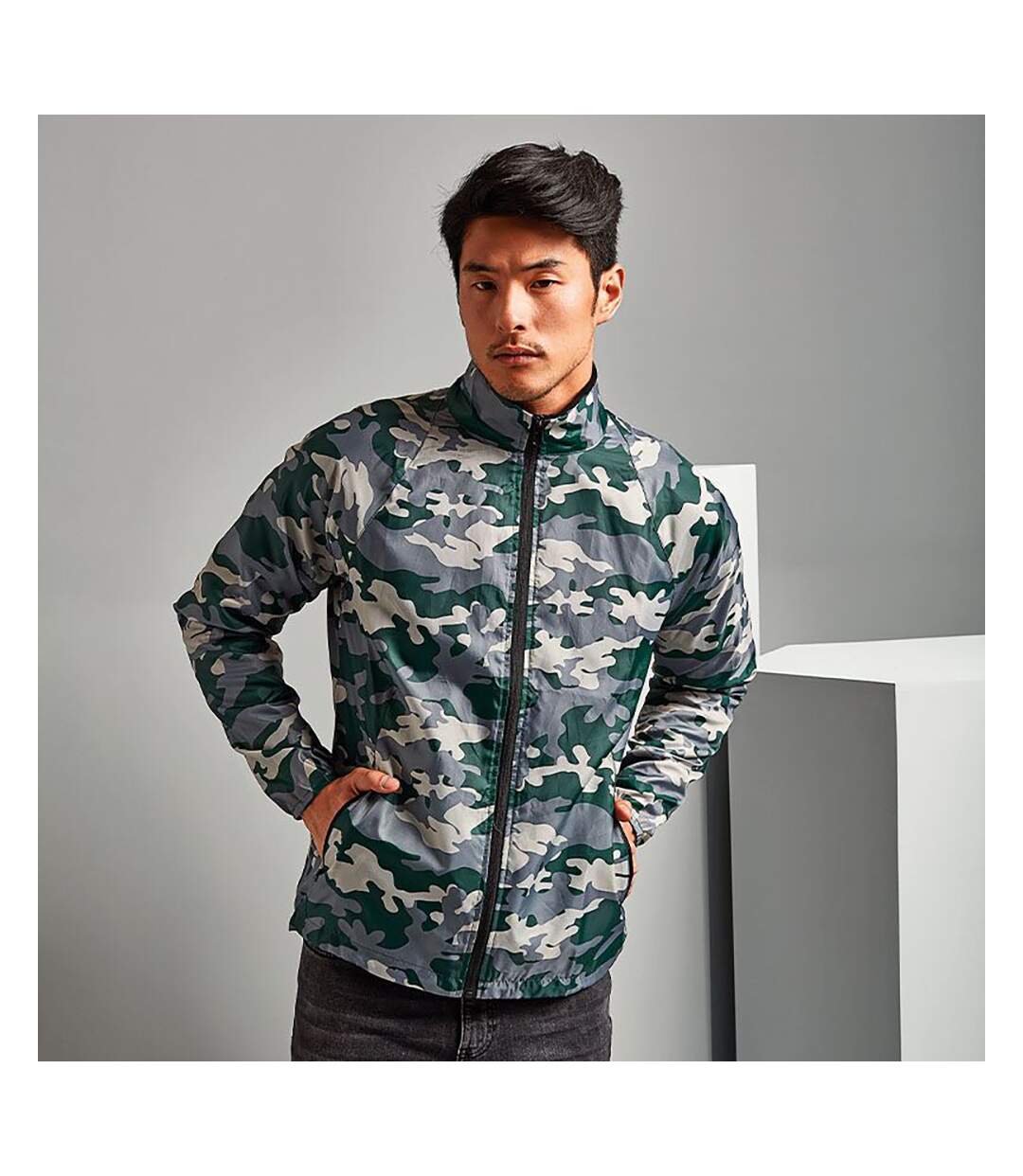 2786 - Veste de pluie légère - Homme (Orange/Noir) - UTRW2501