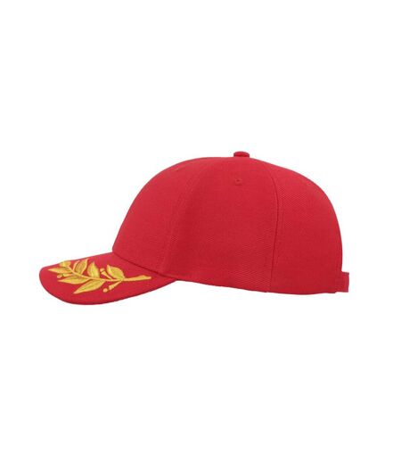 Lot de 2  casquettes brodée winner adulte rouge Atlantis