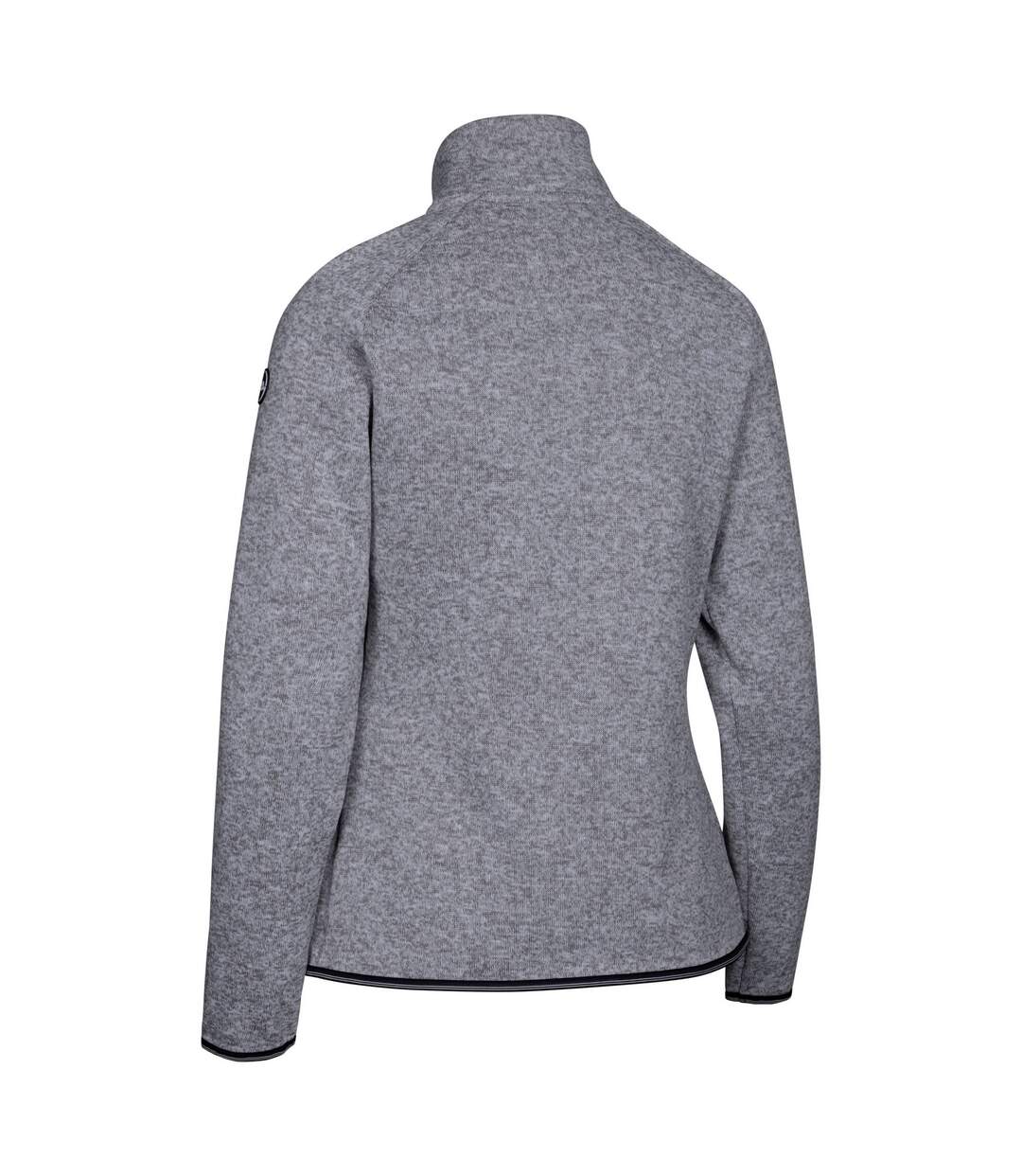 Womens/ladies Toddy At200 Fleece Jacket Grey Marl Trespass-2