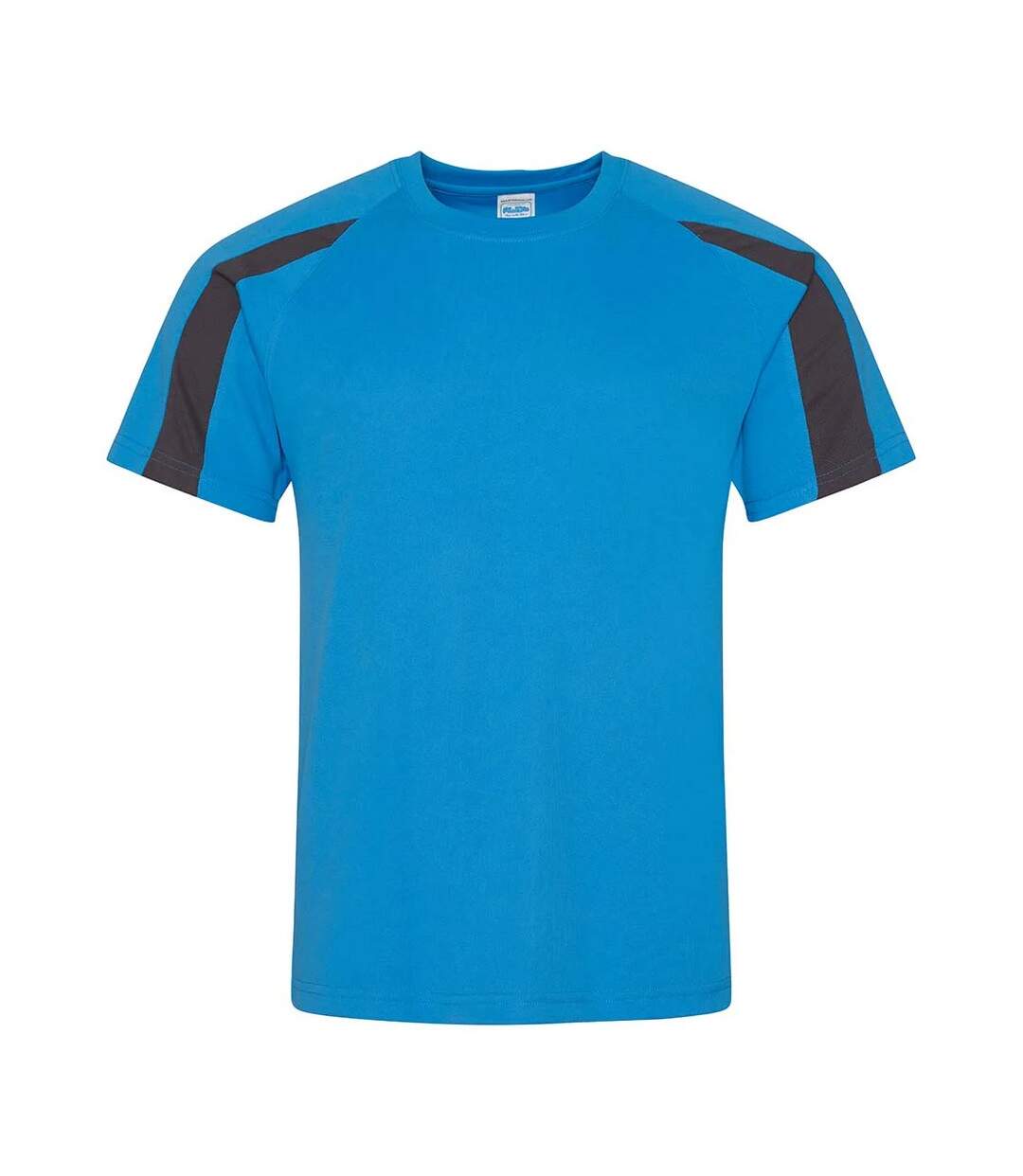 T-shirt homme bleu saphir / charbon AWDis Cool