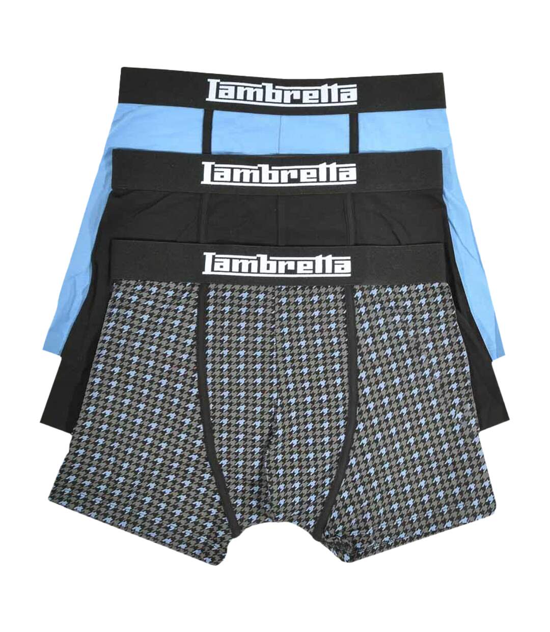 Boxers Homme Noir Bleu Lambretta-2