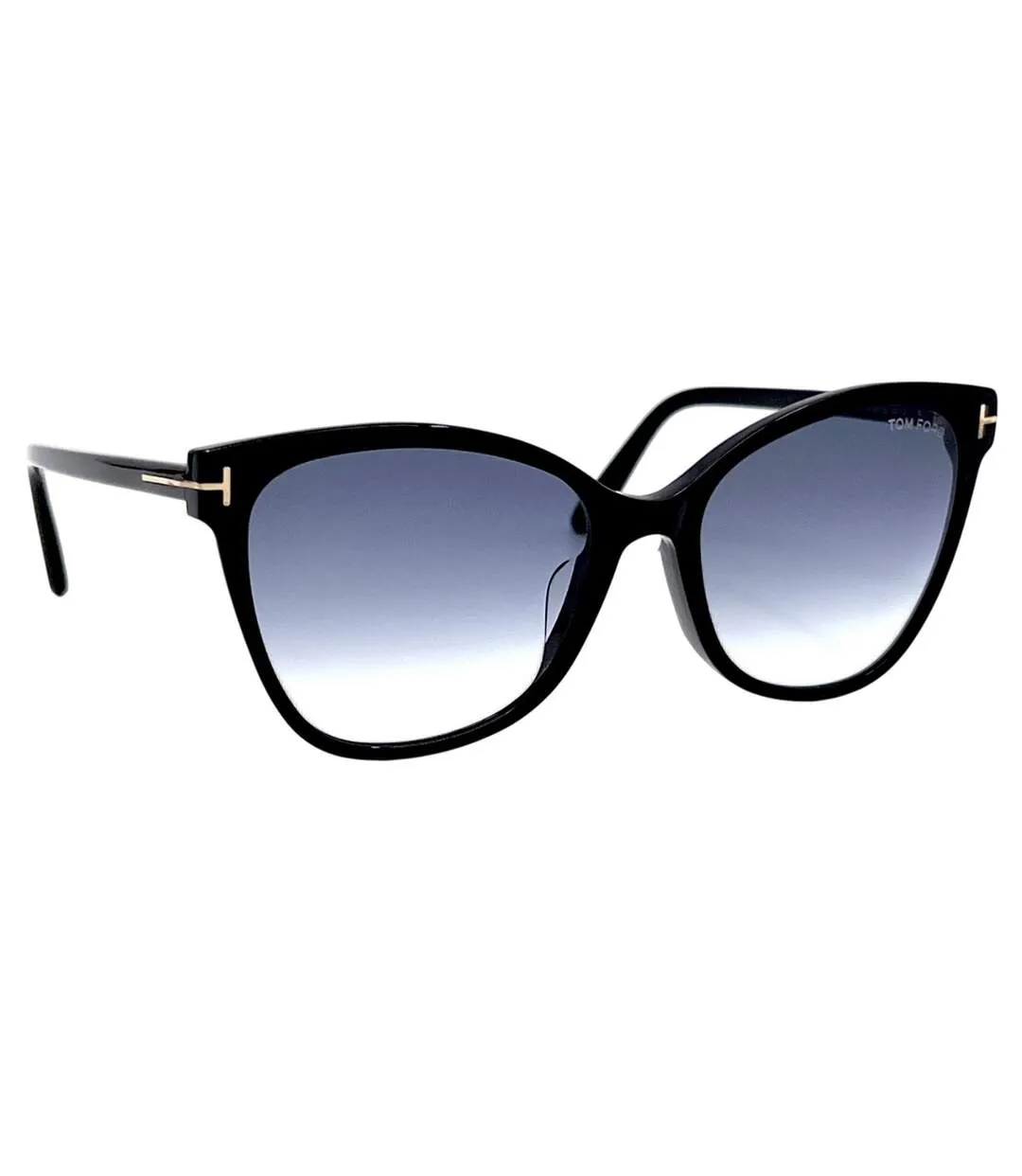 Womens/ladies Ani Shiny Sunglasses One Size Grey Black Tom Ford-2