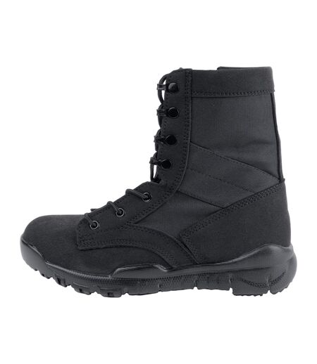 Mens Side Zip Tactical Boots Black Viper