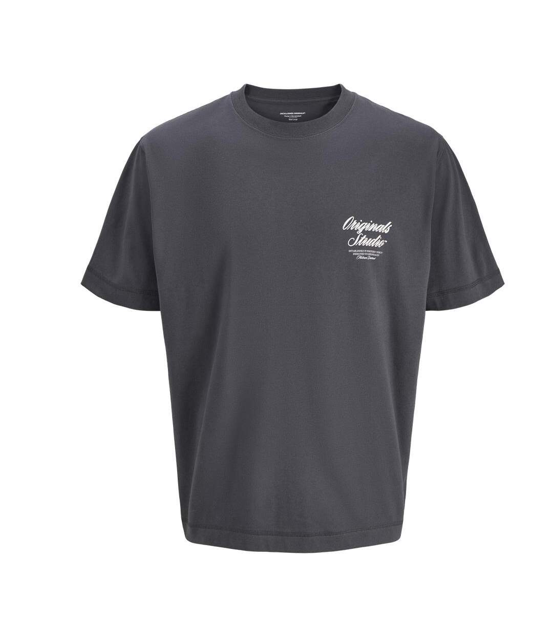 T-Shirt gris homme jack & jones norrebro-1