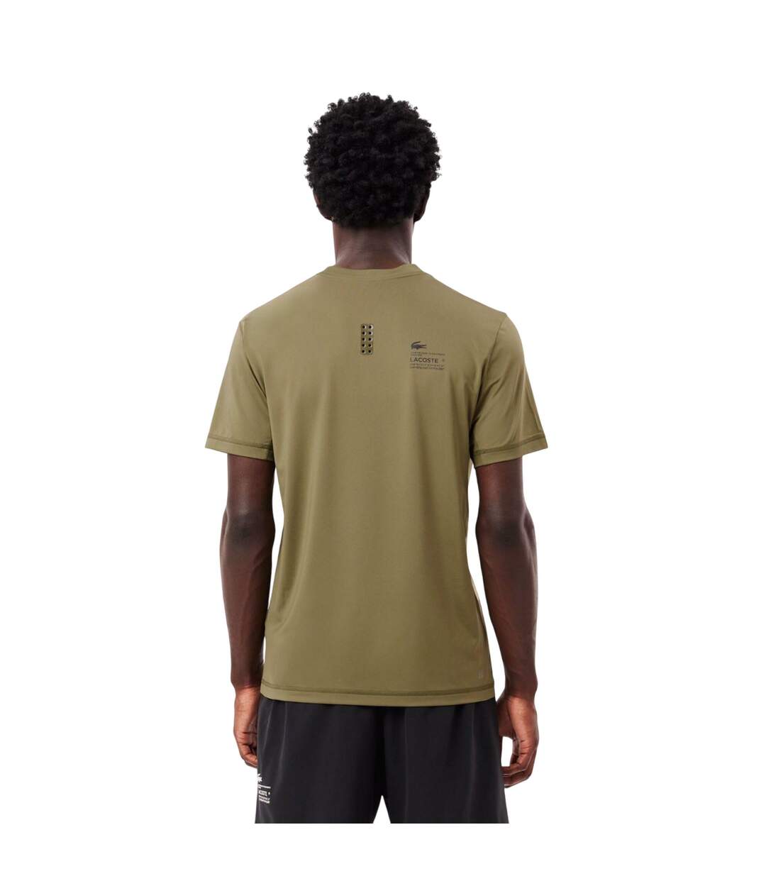 T-shirt Sports Homme Kaki Lacoste-3