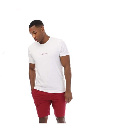 Mens Short Pyjama Set Red Calvin Klein