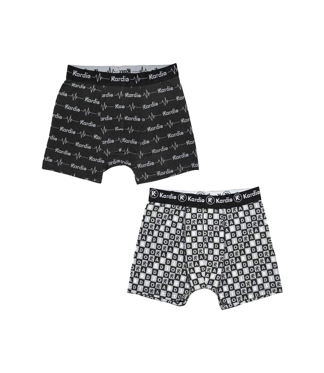 Boxers Homme Gris Clair Gris Foncé Noir Blanc Vert Keanu-3
