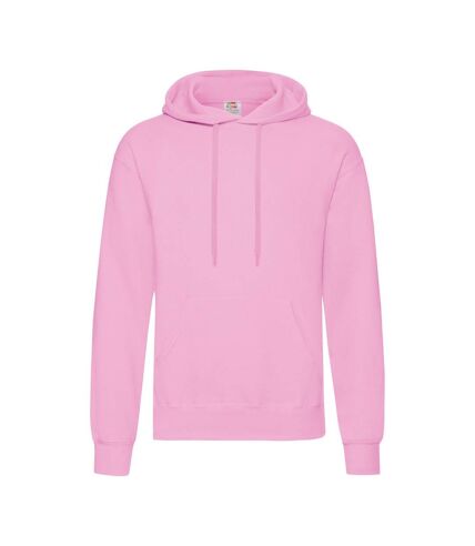 Fruit Of The Loom Mens Hooded Sweatshirt/Hoodie (Light Pink)