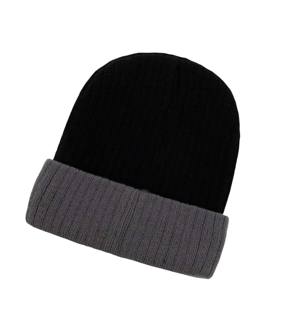 Bonnet Noir Gris Korntex-3