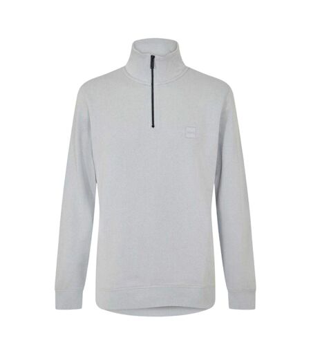 Mens Terrycloth Sweatshirt Light Grey Pastel Grey Boss