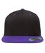 Casquette Ajustable Classic Noir Violet Yupoong-2