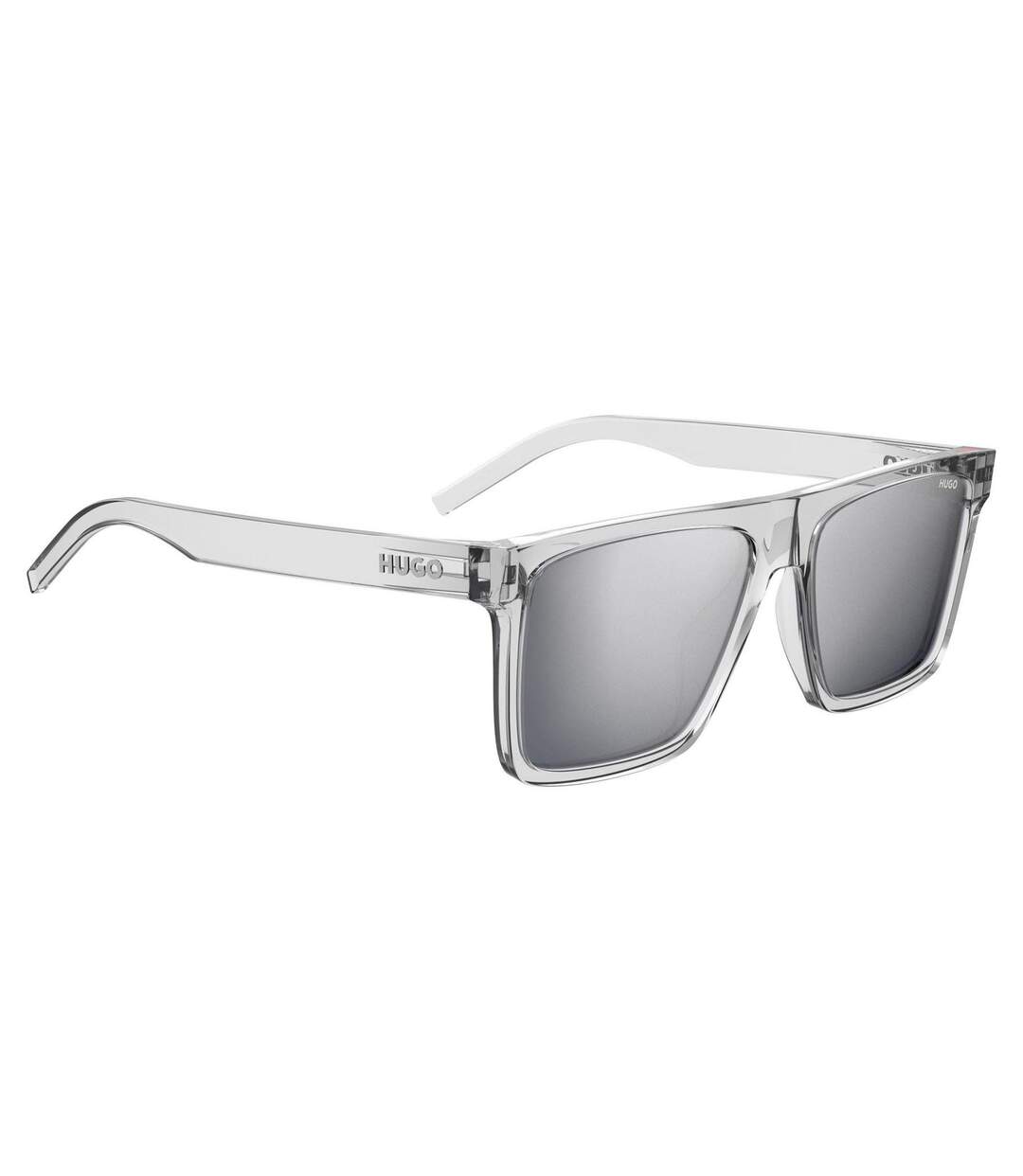 Mens Rectangle Sunglasses One Size Crystal Hugo-3