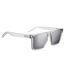 Mens Rectangle Sunglasses One Size Crystal Hugo-3