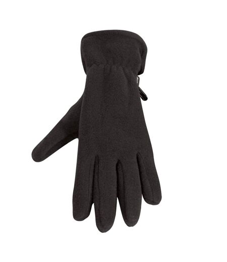 Gants Polaires Thermiques Anti-boulochage Adulte Unisexe Noir Result