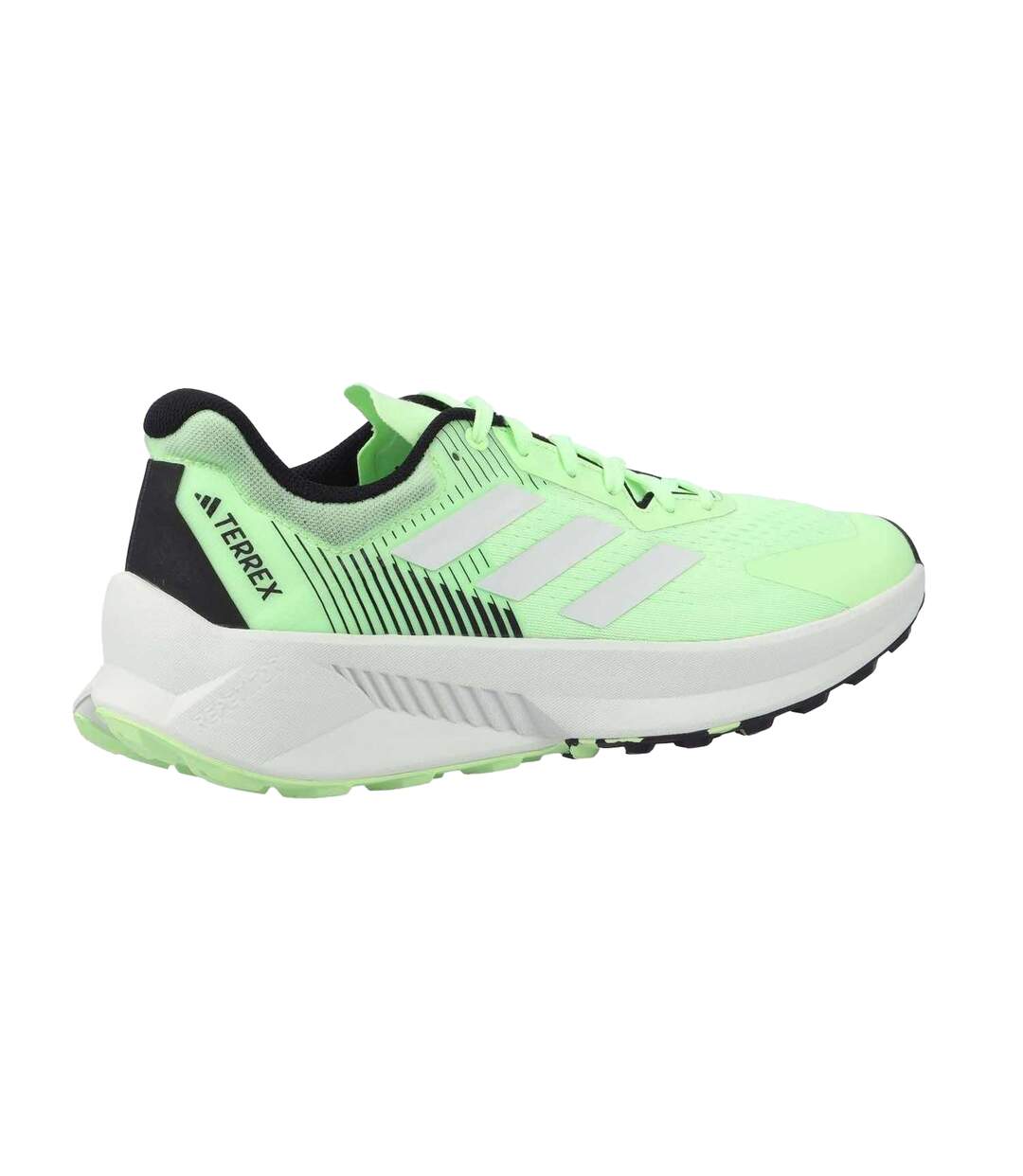 Chaussures De Course Terrex Soulstride Trail Flow Pour Hommes Vert Jade Cristal Noir Adidas-2