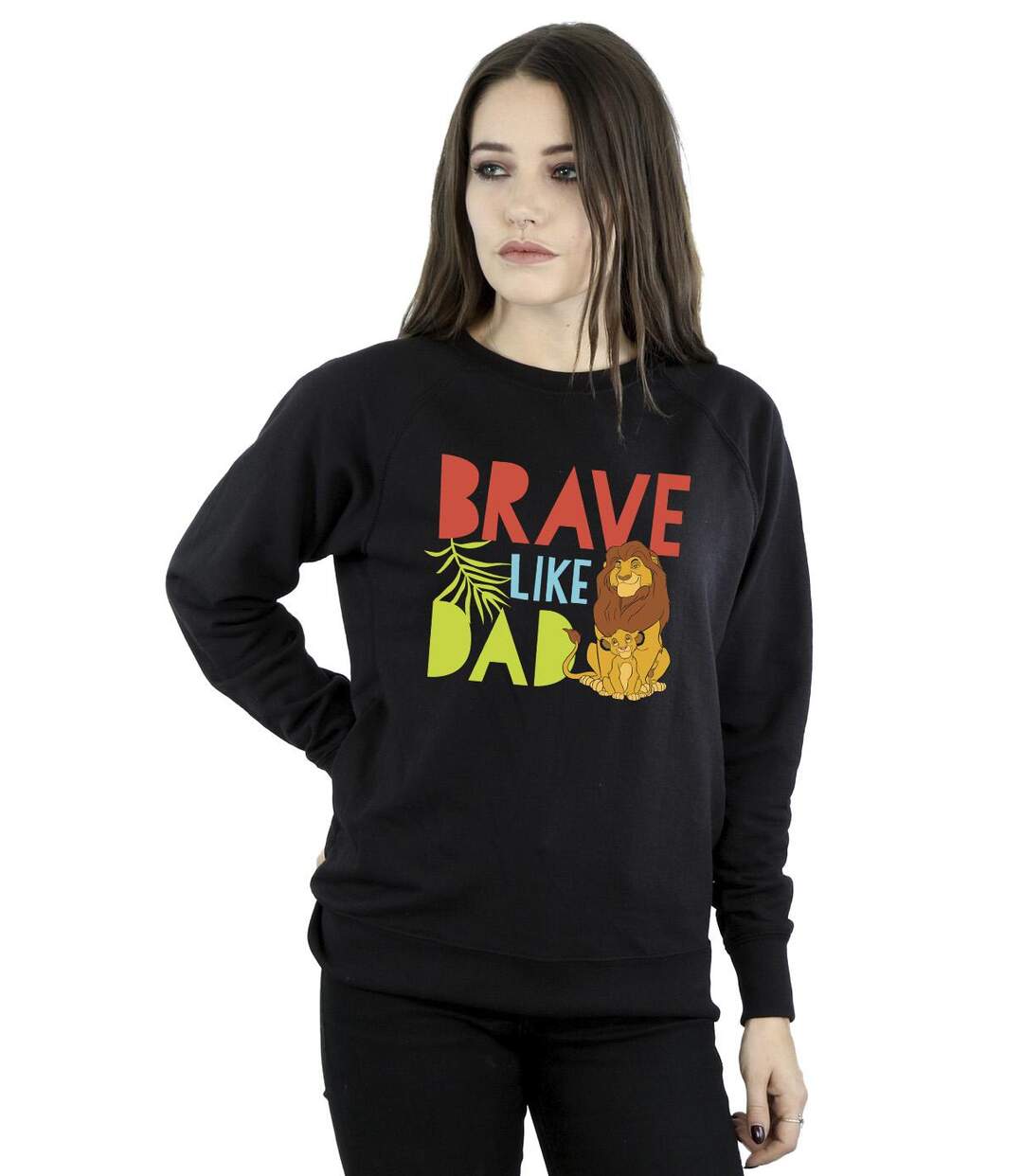 Disney Sweat Womens/Ladies The Lion King Brave Like Dad (Noir) - UTBI22422-2