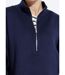 Pull court avec col montant zippé-4