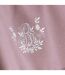 Nappe Brodée Bonheur 140x240cm Rose-2