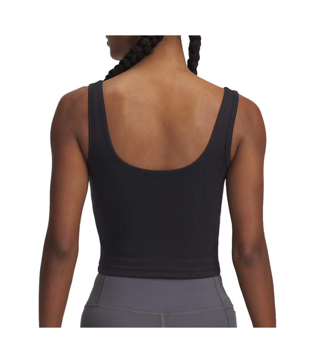 Débardeur noir femme under armour motion-2