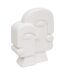 Statuette Visage en Céramique Soleya 26cm Blanc-1