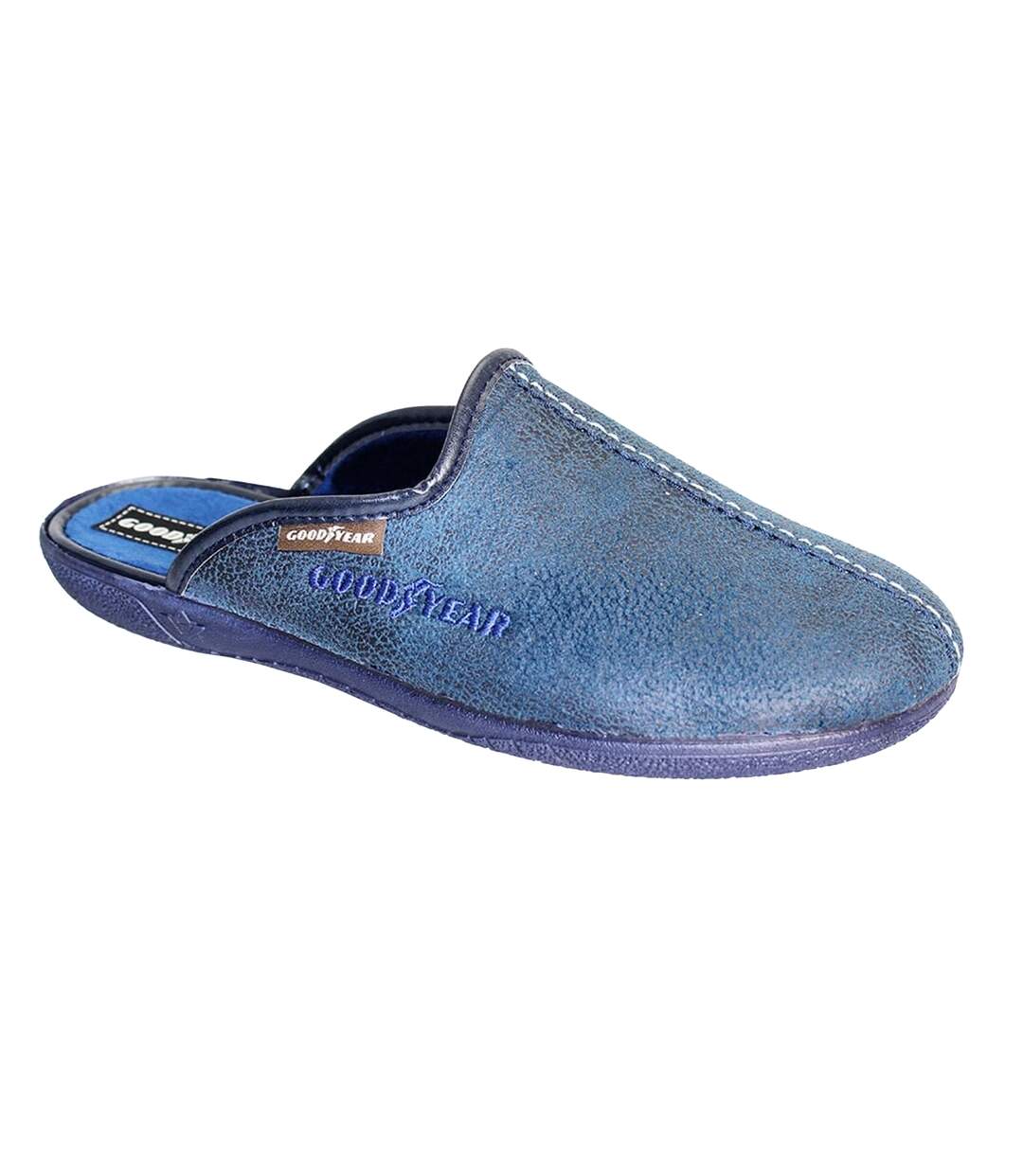 Chaussons tees homme bleu Goodyear