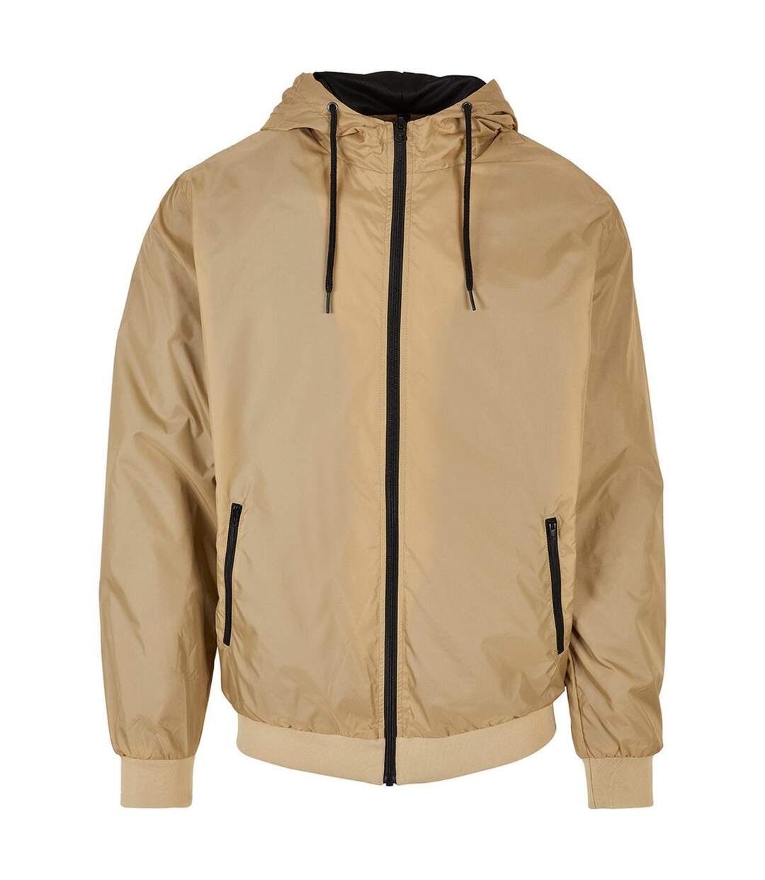 Veste zippée homme beige / noir Build Your Brand