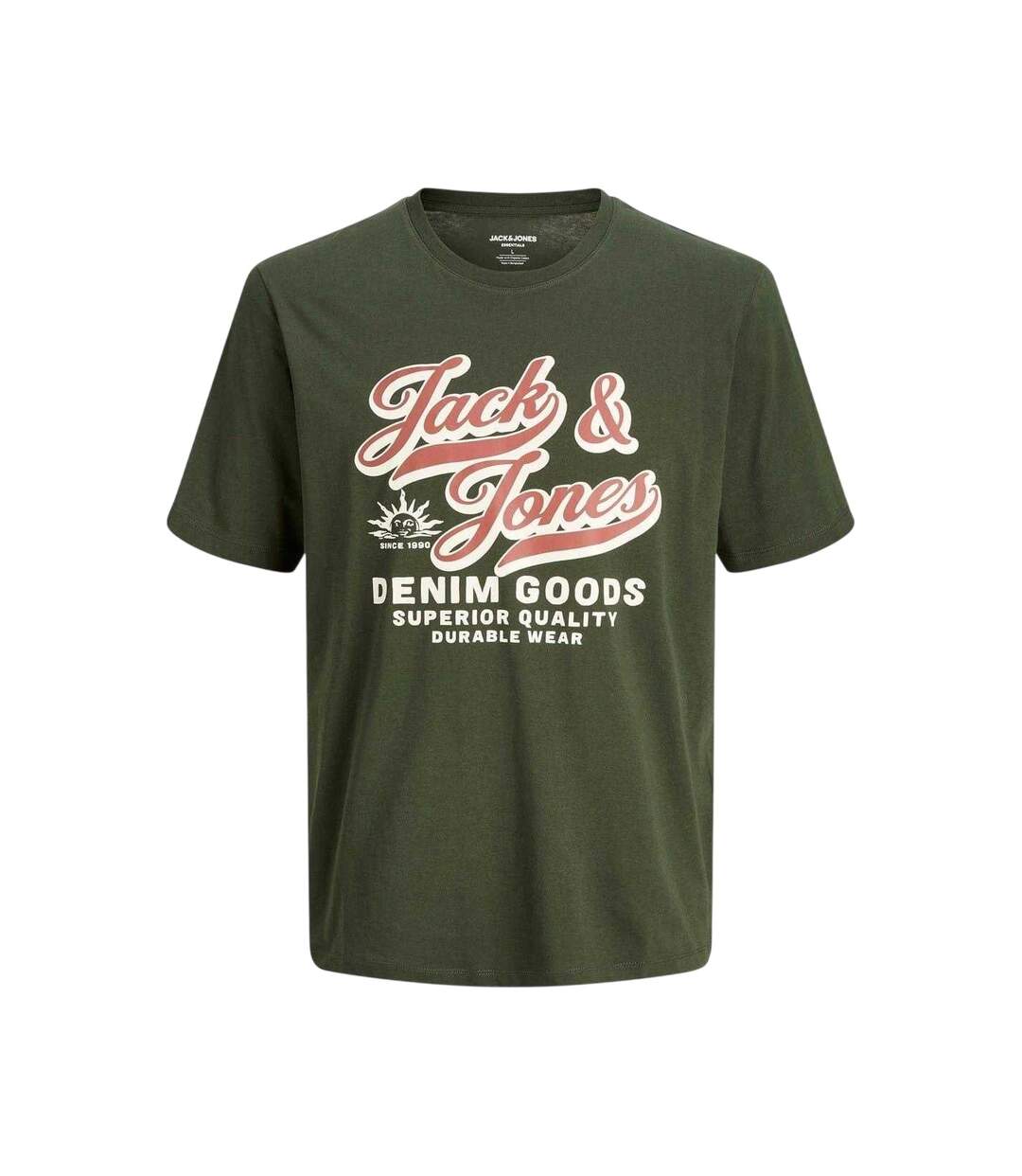 Mens Denim Goods Logo Short-sleeved T-shirt Duffle Bag Jack And Jones-1