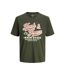Mens Denim Goods Logo Short-sleeved T-shirt Duffle Bag Jack And Jones-1