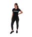 T-shirt Essentials Femme Noir Blanc Adidas-4