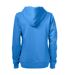 Womens/ladies Overhead Full Zip Hoodie Ocean Blue Printer-2