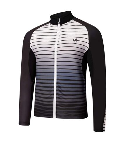 Dare 2B Mens AEP Virtuous Underlined Long-Sleeved Cycling Jersey (Noir) - UTRG7023