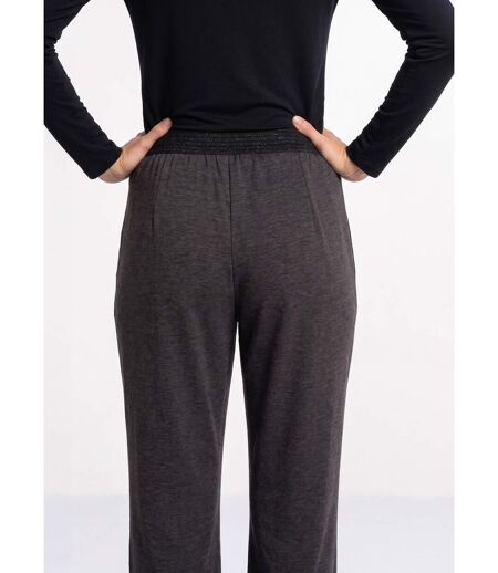 Pantalon droit taille semi élastiquée