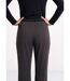 Pantalon droit taille semi élastiquée-2