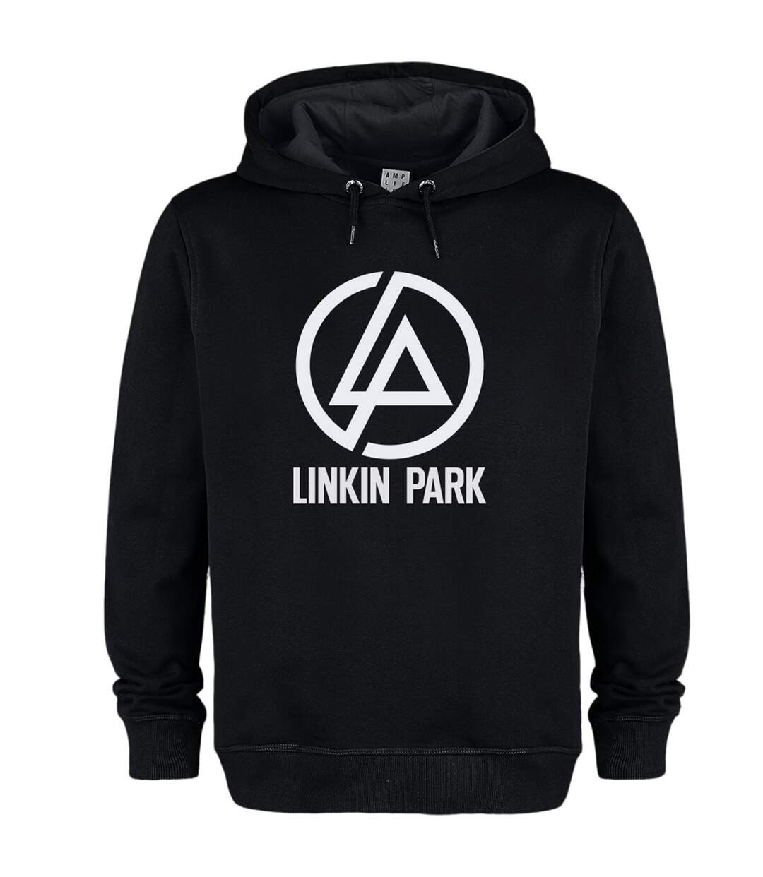 Unisex Adult Circle Logo Linkin Park Hoodie Black Amplified-1