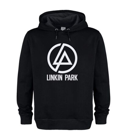 Unisex Adult Circle Logo Linkin Park Hoodie Black Amplified