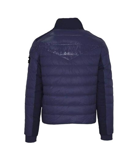 Doudoune Matelassée Motif/style Uni Homme Bleu Marine Plein Sport