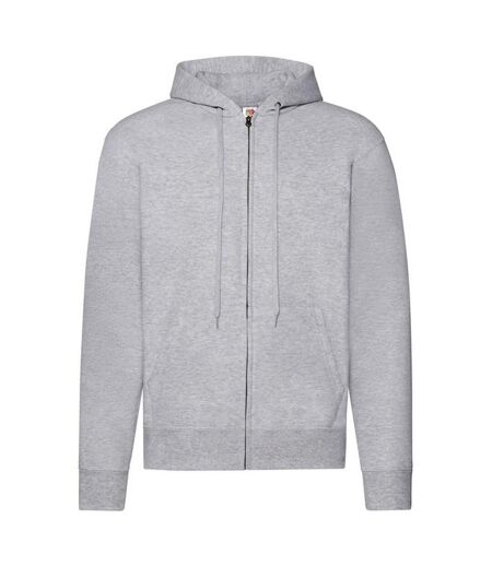 Veste À Capuche Classic Homme Gris Chiné Fruit Of The Loom