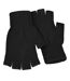 FLOSO Mens Fingerless Winter Gloves (Dark Grey) - UTMG-12D