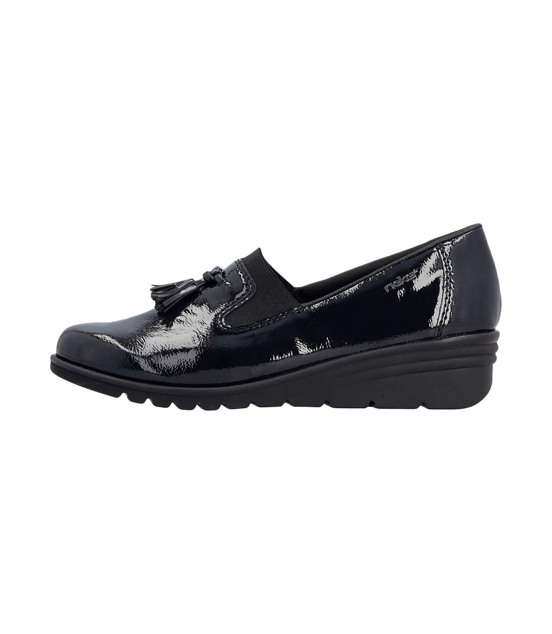 Mocassins Compensé Cuir Rieker SoftLack-1
