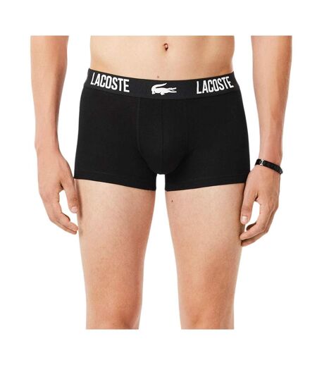 X3 sous-vêtement noir homme lacoste stretch - l