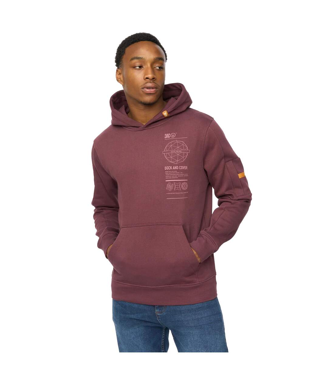 Sweat À Capuche Ashland Homme Raisins Secs Duck And Cover-4
