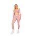 Legging Sport Femme Rose Clair Missy Empire-3