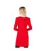 Robe droite femme rouge Principles