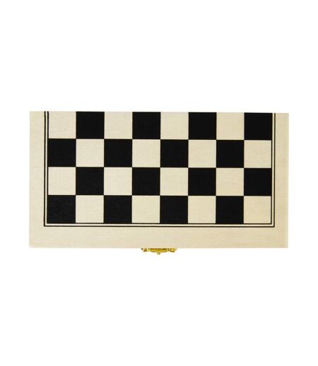 Jeu d´échecs king taille unique beige pâle / marron / blanc cassé Generic