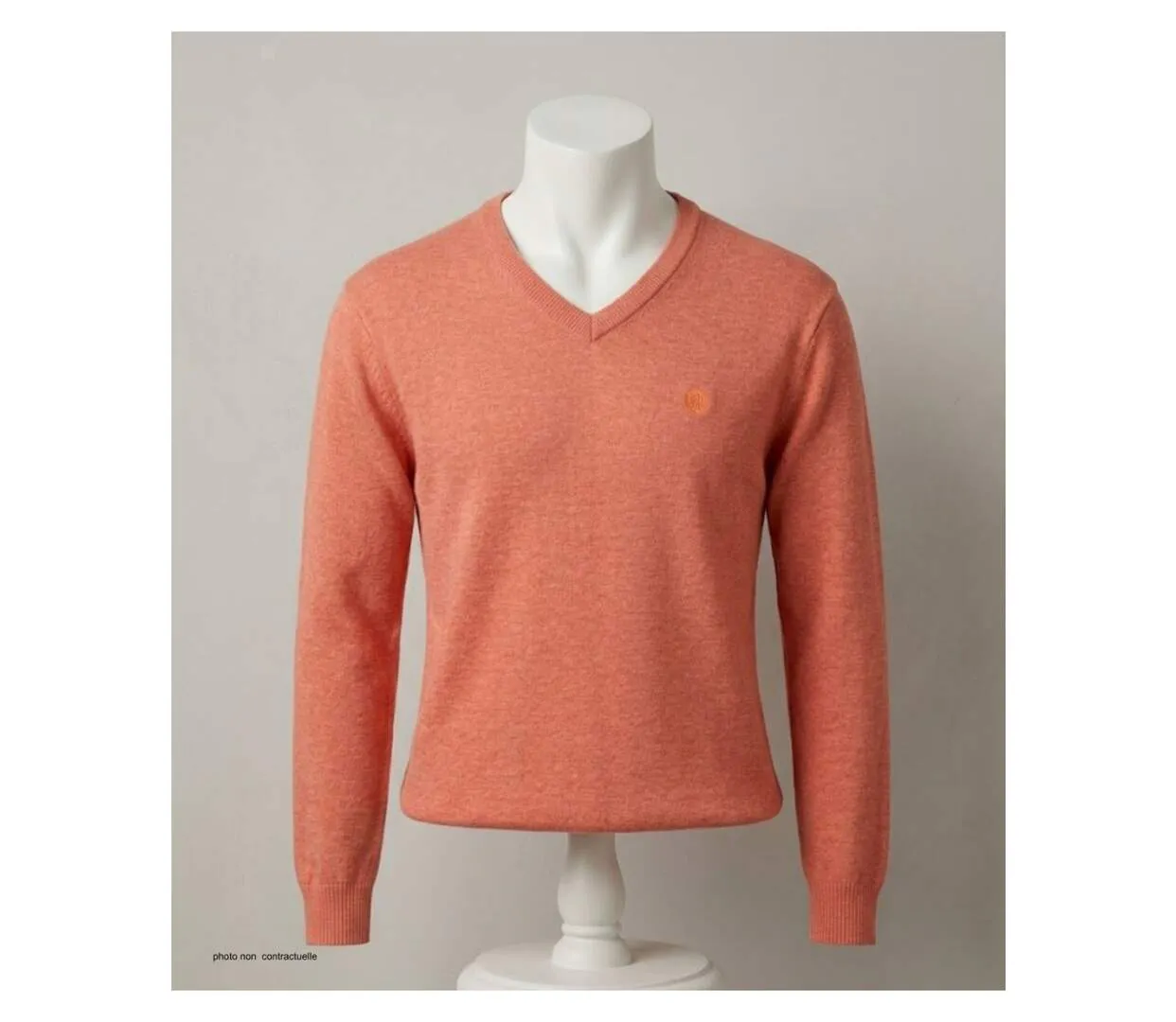 Pull homme CHALLENGER PALAIS2 col V : le confort longue durée d'une maille douce et lumineuse-3