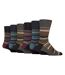 Gentle Grip - 6 Paires Chaussettes Homme Coton Douces Sans Élastique-1