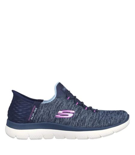 Skechers Womens/Ladies Dazzling Haze Sneakers (Navy/Purple) - UTFS10045