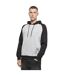 Sweat À Capuche Homme Gris Chiné Noir Build Your Brand-1